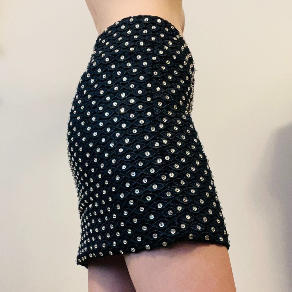 Diane Von Furstenberg - DVF - Embellished Lace Mini Skirt - Size 2